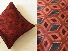 Ajrakh Block Printed ~ Cushion Cover
