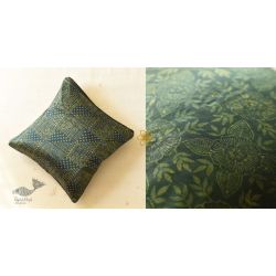 Mashru Block Printed ~ Ajrakh Cushion Cover