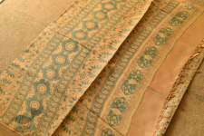 Tussar Silk Saree ~ Natural Dyed Ajrakh 