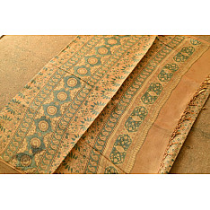 Tussar Silk Saree ~ Natural Dyed Ajrakh 
