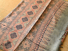 Ajrakh Tussar Silk Saree 