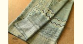 shop handmade ajrakh printed Silk saree