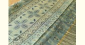 shop handmade ajrakh printed Silk saree
