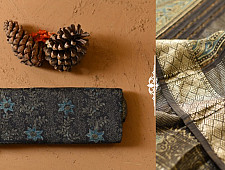 Ajrakh Printed Maheshwari Saree 