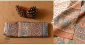 shop handmade ajrakh printed Tussar Silk saree