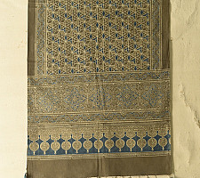 Amoha . अमोहा | Ajrakh Block Printed - Grey Cotton Stole