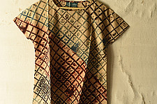 Natural Dyed ~ Ajrakh Cotton Top 5