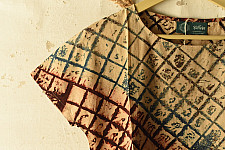 Natural Dyed ~ Ajrakh Cotton Top 5