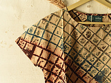 Natural Dyed ~ Ajrakh Cotton Top 5