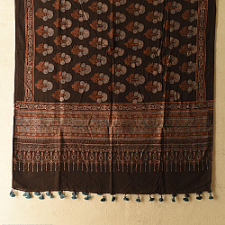 Sakhi . सखी ⁂ Ajrakh Block Printed Pure Cotton Dupatta - 08