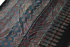 Shruti | Hand Block Printed - Ajrakh Modal Silk Saree