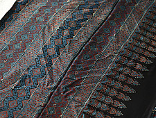 Shruti | Hand Block Printed - Ajrakh Modal Silk Saree