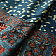 Shop Hand Block Printed - Ajrakh Modal Silk Saree