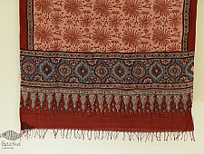 Grishma . ग्रीष्‍म | Handwoven Cotton - Ajrakh Block Printed Dupatta