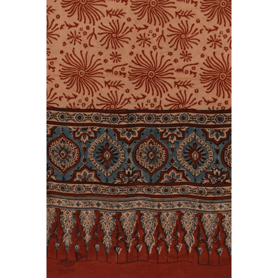 Handwoven Cotton - Ajrakh Block Printed Dupatta