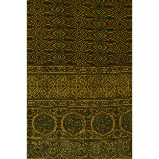 Handwoven Cotton - Ajrakh Block Printed Dupatta