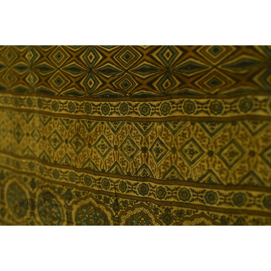 Handwoven Cotton - Ajrakh Block Printed Dupatta