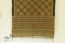 Grishma . ग्रीष्‍म | Ajrakh Block Print Handloom Cotton Dupatta