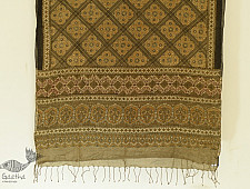 Grishma . ग्रीष्‍म | Ajrakh Block Print Handloom Cotton Dupatta