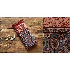 Grishma . ग्रीष्‍म | Handwoven Cotton - Ajrakh Block Printed Dupatta