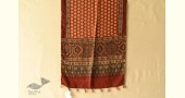 buy Ajrakh Printed Mulberry Silk stole