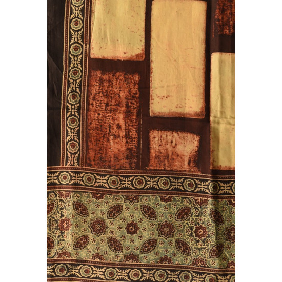 buy Ajrakh Printed Mulberry Silk stole