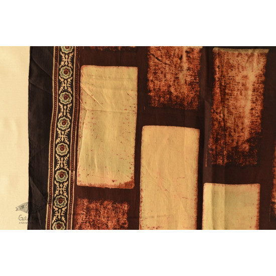 buy Ajrakh Printed Mulberry Silk stole