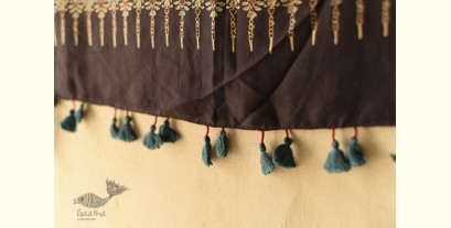 Ajrakh Printed Mulberry Silk Stole - G