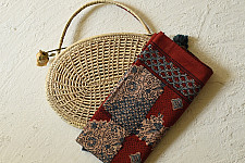 Amoha . अमोहा | Ajrakh Block Printed Cotton Red Stole