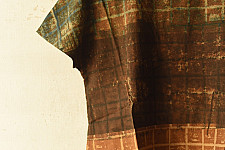 Natural Dyed ~ Ajrakh Cotton Bat Wing Sleeve Top - Green