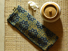 Shruti | Ajrakh Block Prints - Modal Silk Saree