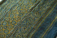 Shruti | Ajrakh Block Prints - Modal Silk Saree