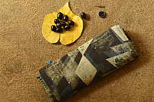 Charu . चारु | Ajrakh Block Print - Mul Mul Cotton Dark Brown Saree
