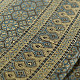 Online Ajrakh Block Print - Mul Mul Cotton Dark Brown Saree