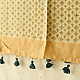 buy Ajrakh Mulberry Silk Dupatta - Light Yellow