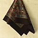 shop Hand Block Printed - Square Ajrakh - Black Scarf