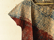 Natural Dyed ~ Ajrakh Cotton Top - Beige & Red