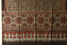 Sakhi . सखी ⁂ Ajrakh Block Printed Pure Cotton Dupatta (17)