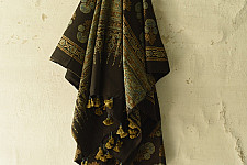 Sakhi . सखी ⁂ Ajrakh Block Printed Pure Cotton Dupatta - 07