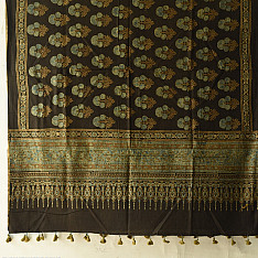 Sakhi . सखी ⁂ Ajrakh Block Printed Pure Cotton Dupatta - 07