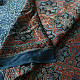 Shop modal silk ajrakh Saree - Red & Blue Prints