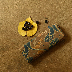 Charu . चारु | Ajrakh Mul Soft Cotton Saree - Tree Motif