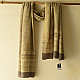 buy Ajrakh Mulberry Silk Dupatta - Natural dyed - Beige 