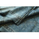 shop Ajrakh Tussar Silk Saree with Natural Dyed Indigo