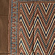 shop Hand Block Printed - Ajrakh Cotton - Brown Zik Zak Scarf