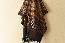 Sakhi . सखी ⁂ Ajrakh Block Printed Pure Cotton Dupatta (23)