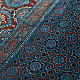 Shop modal silk ajrakh Saree - Blue Doted