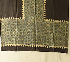 Ajrakh Mulberry Silk Dupatta | Natural dyed - G