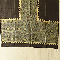 Ajrakh Mulberry Silk Dupatta | Natural dyed - G
