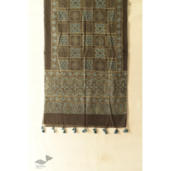 shop Mulmul Soft Cotton Ajrakh Stole